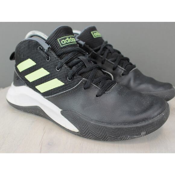 adidas Other - Adidas Cross Em Up 5 Basketball Shoes Youth 6 Black Green Athletic